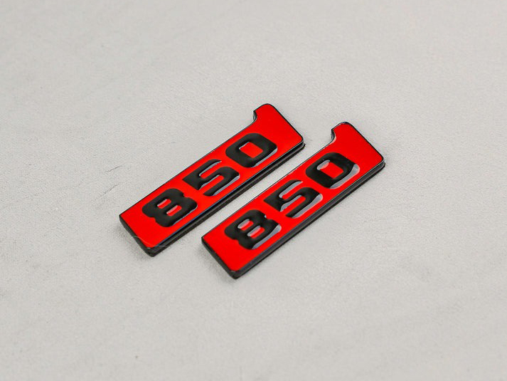 Red Metal Brabus 850 Fender Emblem Logo Badge for Mercedes-Benz W463 G-Class